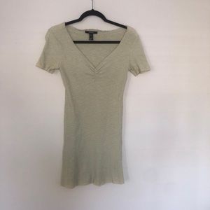 green bodycon stretch dress